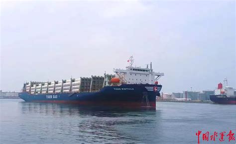 全球最大箱级LNG罐箱甲板船在山东港口完成首航之旅-兰格钢铁网