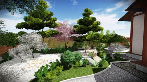 日式花池景观设计_素朴设计-站酷ZCOOL
