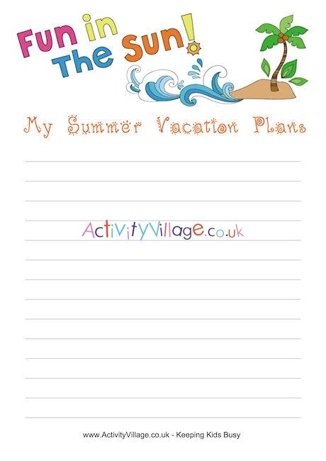 Vacation Planner Printables