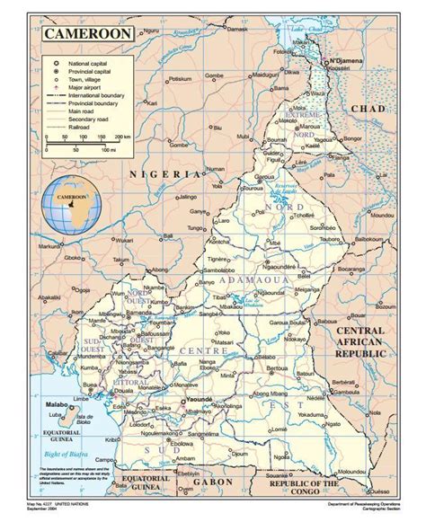 喀麦隆交通旅游地图 - 喀麦隆地图 - 地理教师网
