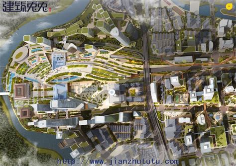 深圳罗湖口岸片区城市设计国际竞标方案文本立体站城枢纽更新改造_建筑兔兔