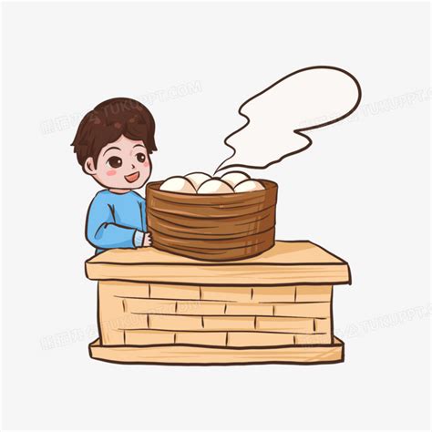 卡通馒头图片