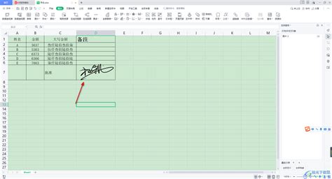 WPS Excel如何扣出透明签名？-WPS Excel设置透明签名的方法 - 极光下载站