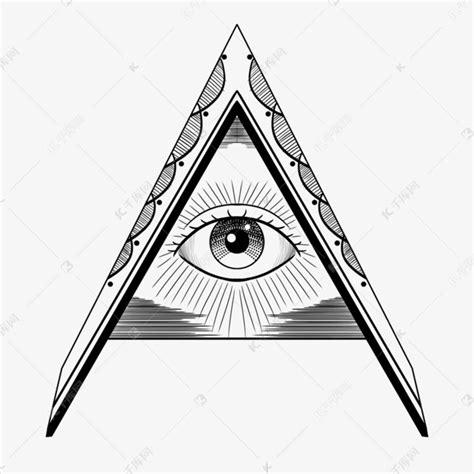 单只眼睛神秘眼睛纹身素材图片免费下载-千库网
