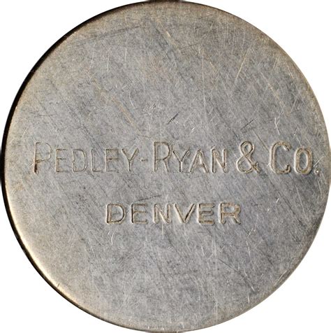 1933 Pedley-Ryan Dollar. Type IV. Silver. 38 mm. HK-825. Rarity-5. MS ...