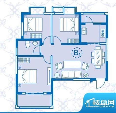 烟台东海城2室户型图-烟台楼盘网