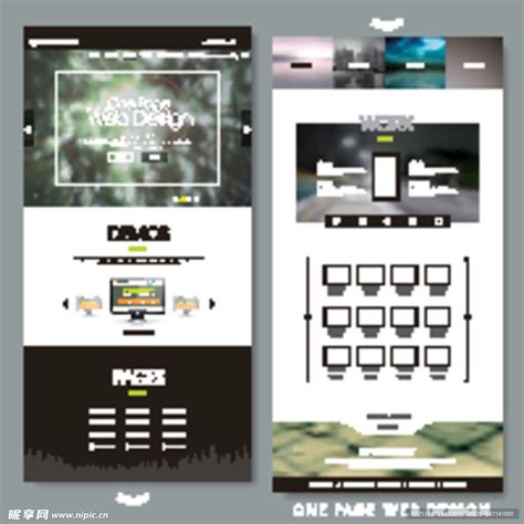 网页设计设计图__英文模板_ web界面设计_设计图库_昵图网nipic.com