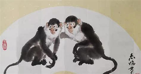 国画猴，猴年大吉猴图赏析_【易从网】