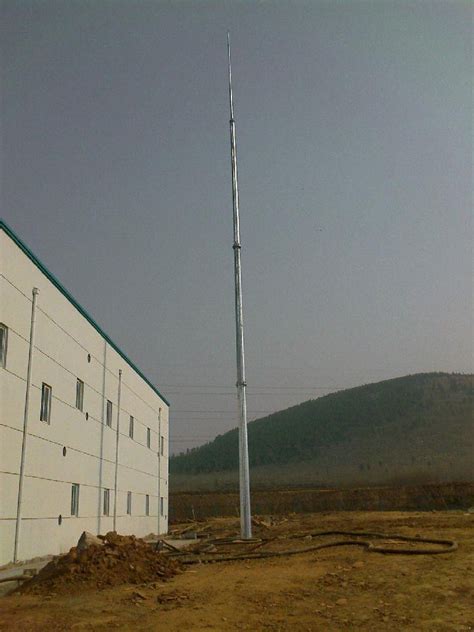 GH环形钢管杆避雷针_衡水林东通信设备有限公司