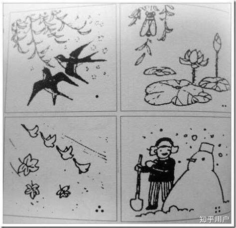 四季的画简单儿童,简单的画画儿童,简单的画画儿童美术_大山谷图库