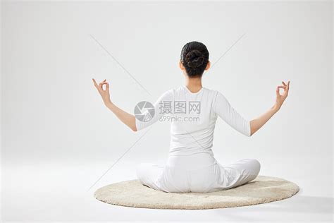 非主流瑜伽背影头像