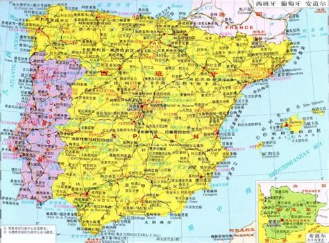 伊比利亚半岛地图图片