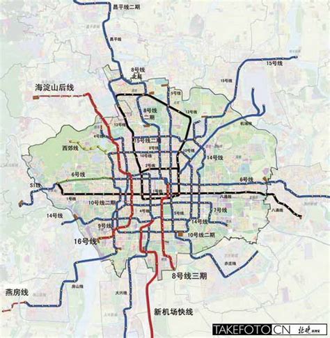 北京s6号地铁线路图图片