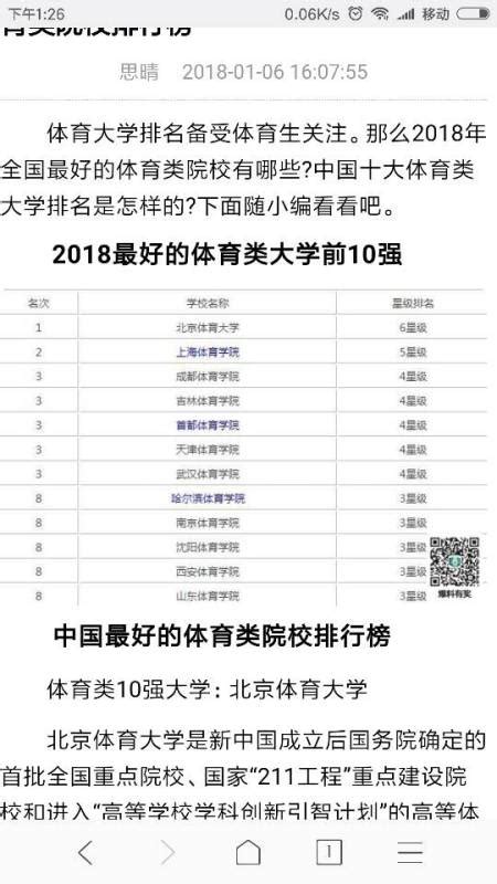 2019中国体育类大学排名：北京体育大学第一_手机新浪网