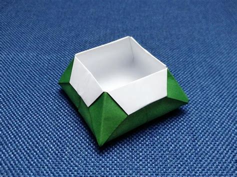 怎么折纸四叶草盒子的折法图解_爱折纸网