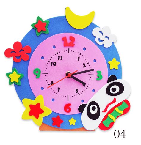 儿童玩具挂钟制作 简单手工玩具钟表的做法_爱折纸网