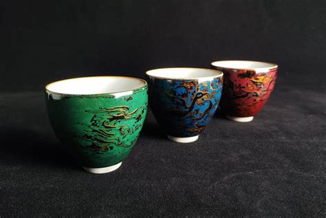 大漆陶瓷主人杯-武汉市国漆有限公司