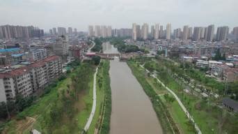 汉川涵闸河汉川北桥至仙女桥段景观4K航拍_3840X2160_高清视频素材下载(编号:24362021)_实拍视频_光厂(VJ师网) www ...