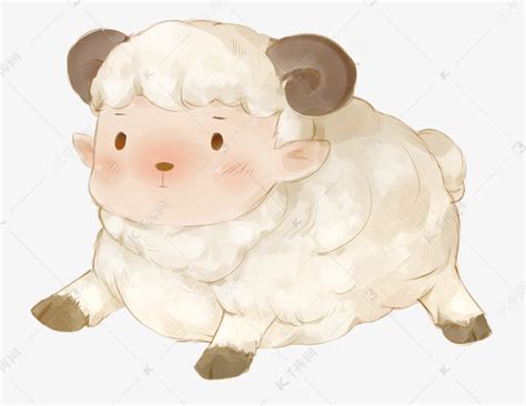 卡通可爱小绵羊素材图片免费下载-千库网