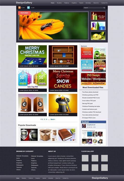 欧美风格企业网站模板七 - NicePSD 优质设计素材下载站