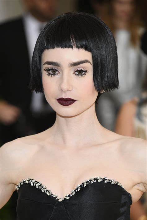 All Black Everything | Lily Collins Best Red Carpet Beauty Looks ...