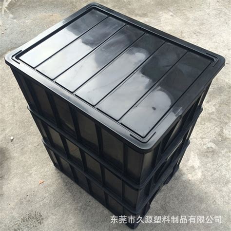 防静电周转箱黑色静电框ESD电子物料胶框电子元件盒零件箱可配盖-阿里巴巴
