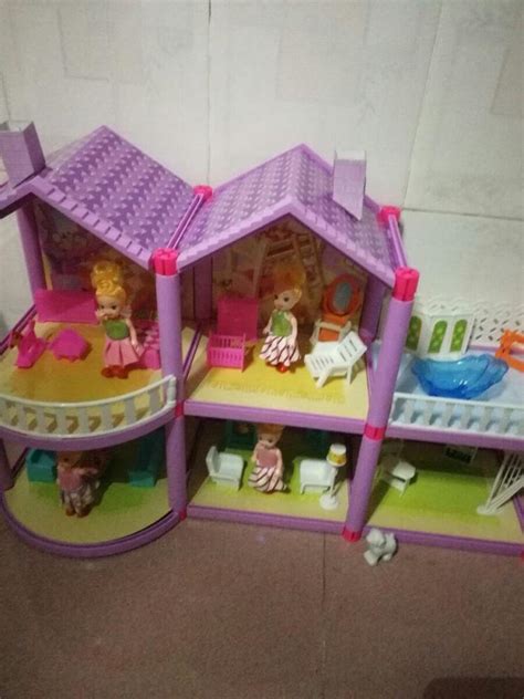 儿童过家家玩具娃娃屋别墅公主城堡套装女孩仿真拼装房子礼物-阿里巴巴