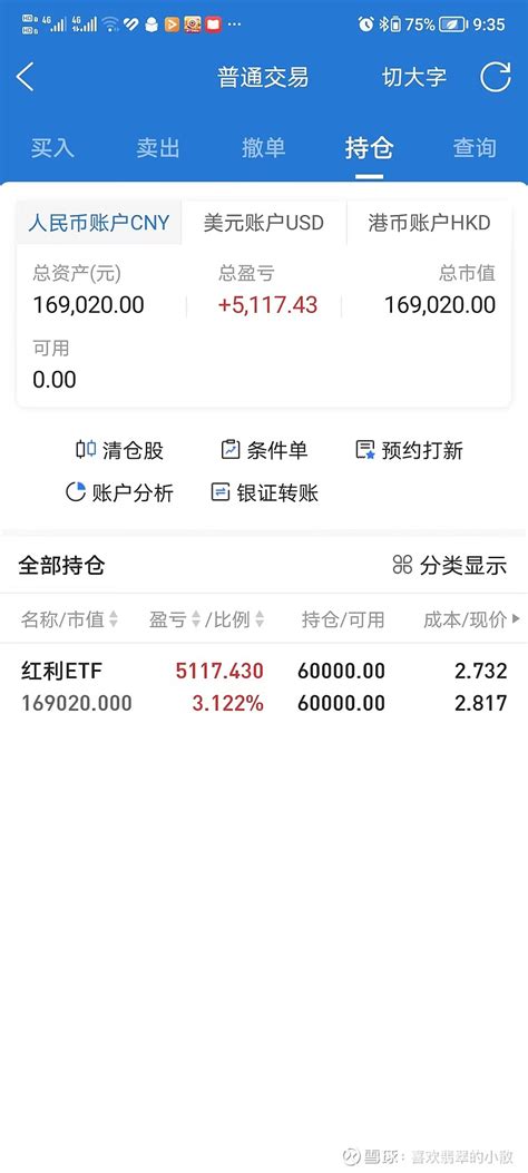 买入红利ETF后分红有意义吗？ 一. 我买入$红利ETF(SH510880)$ 的第一个账户是在 申万宏源 开户的，这个账户是2007年的时候 ...