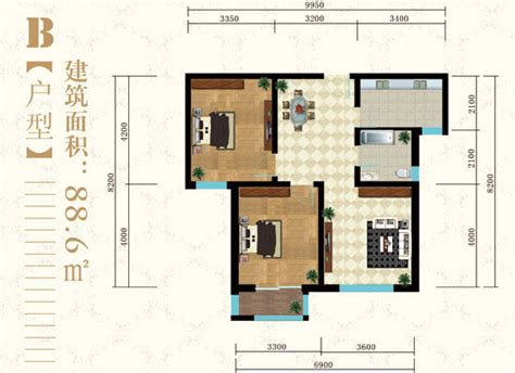 两室两厅户型图大全-青岛新房网-房天下