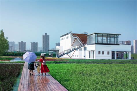 嘉定向阳村烘米厂改造 / 锋茂建筑以轻盈的姿态成为城市郊区的视觉