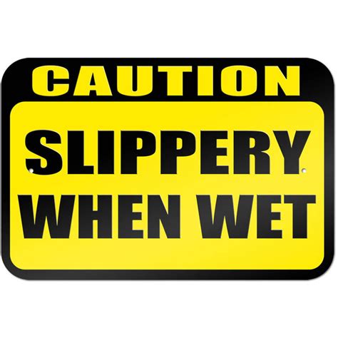Printable Slippery When Wet Sign – Free Printable Signs