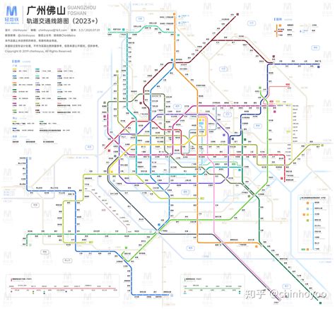 广州佛山轨道交通规划图2020 - 中国交通地图 - 地理教师网