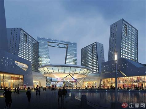 长春高新区核心区建筑设计3DMAX模型（带效果图）