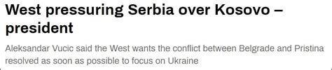 "塞尔维亚再次成为了大国冲突的附带牺牲品"_澎湃号·媒体_澎湃新闻-The Paper
