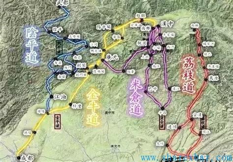 古蜀道示意全图图片