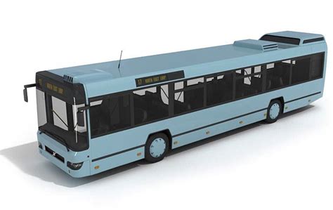 公交车模型-两节城市公共汽车-视觉年