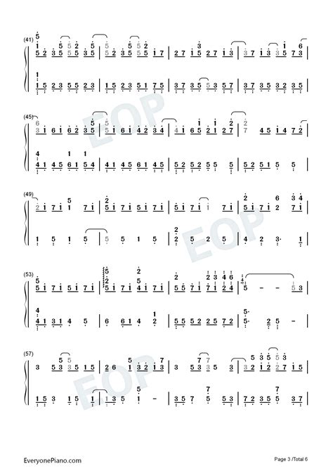 冰天雪地-冰糖炖雪梨主题曲双手简谱预览3-钢琴谱文件（五线谱、双手简谱、数字谱、Midi、PDF）免费下载