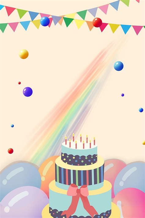卡通创意生日蛋糕背景图片-卡通创意生日蛋糕背景素材图片-千库网