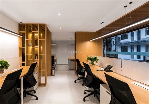 闵行200平小型办公室装潢设计效果图_装信通网效果图