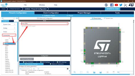 STM32CubeMX学习笔记（42）——ETH接口+LwIP协议栈使用（静态IP）_芯片中eth是什么意思-CSDN博客