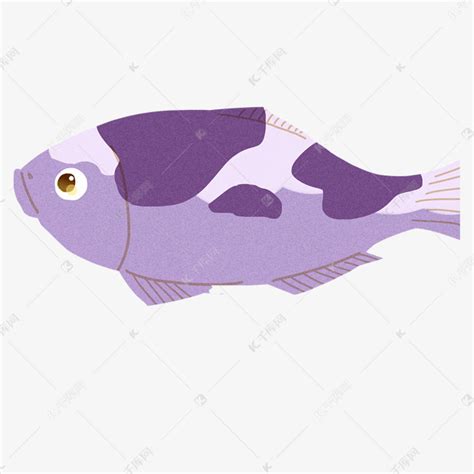 紫色花纹鱼元素素材下载-正版素材401276335-摄图网