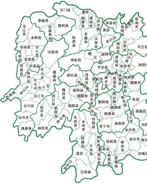 湖南省矢量地图_素材中国sccnn.com