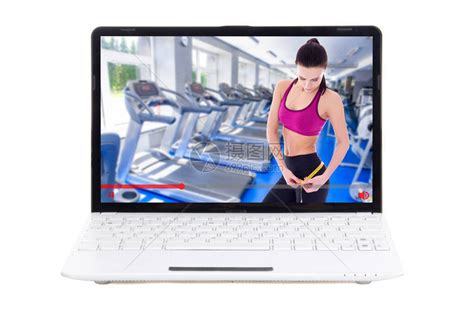 体育博客与体重减少概念瘦弱运动女在网上高清图片下载-正版图片504522826-摄图网