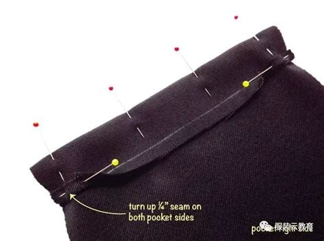 图解西裤后口袋的制作过程-服装设计-CFW服装设计网