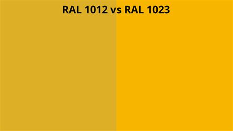 RAL 1012 vs 8000 | RAL colour chart UK