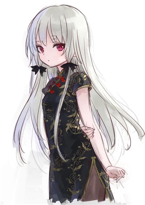 旗袍二次元女图片