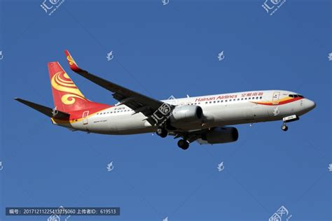 海南航空空客330飞机降落,经济,纪实摄影,摄影素材,汇图网www.huitu.com