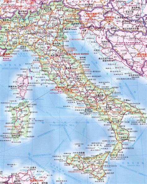 意大利地图-成都中国旅行社有限公司