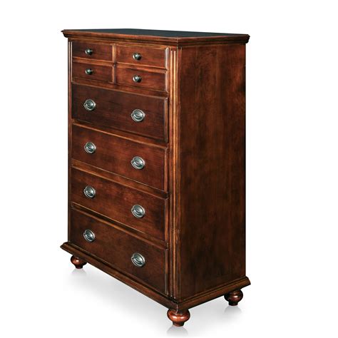 Antique Victorian Style Mahogany Wood Chest of Drawers / Bedroom Furniture