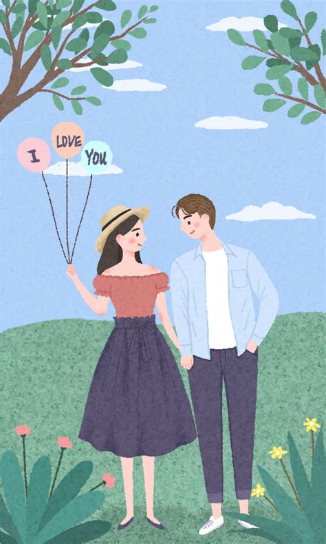关于爱情和友情系列插画|插画|创作习作|紫苏15 - 原创作品 - 站酷 (ZCOOL)